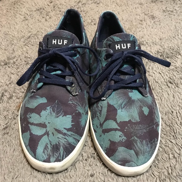 Huf shoes Blue floral designs. - Picture 2 of 4